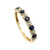 14 Karat Yellow Gold Diamonds and Sapphires Ring