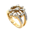 14 Karat Yellow Gold Fashion Ring with 0.73ctw Diamonds