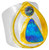MICHOU Trendy Solo Topaz and Opal Ring