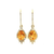14 Karat Yellow Gold 2.00CTW Citrine Earrings