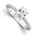 14 Karat White Gold Engagement Ring with 1.00ct Oval Diamond