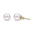 14 Karat Yellow Gold Akoya 7MM Pearl Earrings