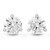 14 Karat White Gold 1.40ctw Round Diamond Studs