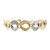14karat Two-tone Round Link Bracelet