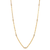 Lady's Yellow 14 Karat Necklace Length 18 With Diamonds