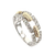 Lady's White 14kt Fashion Ring with diamonds