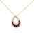 14kt Yellow Gold Ruby and Diamond Pendant