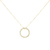 14kt Yellow Diamond Chain Slide Pendant