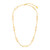 Yellow Gold Plated Elegant Rectangle Necklace