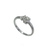 14KT White Gold Toi et Moi Diamond Ring
