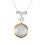 Sterling Silver Pendant with White Freshwater Pearl