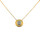 Yellow Gold Necklace with Round Diamonds