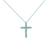 White Gold Diamond Cross Necklace