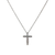 14 Karat White Gold Diamond Cross Pendant