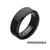 8mm Matte Finish Black IP Steel Beveled Comfort Fit Ring