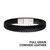 Genuine Leather Black Braided Bracelet