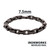 Matte Finish Black IP Stainless Steel Link Chain Bracelet