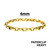 18KT Gold IP Steel Paperclipp Chain Bracelet