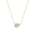 East-West Bezel Pear Solitaire Necklace