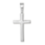 14 KT White Gold Cross