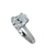 14 Karat White Gold Oval Lab-Grown Diamond Engagement Ring