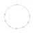 14 KT Yellow Gold Mother of Pearl Clover Necklace