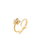 14 KT Yellow Gold Flower Fashion Ring