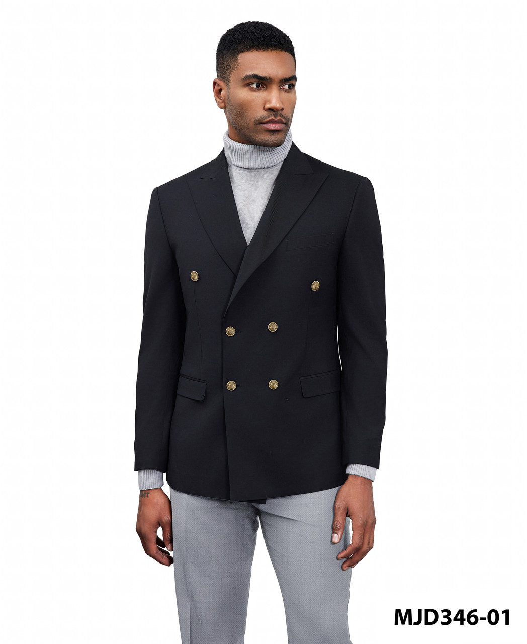 MJD346 (Suits & Separates) (DOUBLE BREASTED JACKET) - Suits