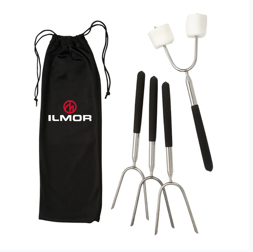 Extendable 34" Roasting Sticks with Carrying Case