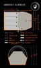 An info graphic depicting the dimensions of the Abberley Xl Breeze 4 Berth Inflatable Tent by OLPRO