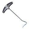 Close-up image on a white background of the included Peg Puller that comes with a A case of 20 OLPRO screw-in hard ground pegs includes a Peg Puller to facilitate easy removal of the screw in Hard ground pegs from the ground.