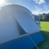 The vent & flysheet cover on the back of the OLPRO Cocoon V2 Campervan Awning