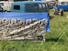 Pre-Loved Stone Wall 4 Pole Compact Windbreak (Steel Poles)