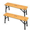 Folding Bamboo Bench Set of Two OLPRO