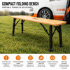 Folding Bamboo Bench Set of Two OLPRO