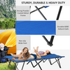 Double Folding Camping Cot with Carry Bag - Blue OLPRO Extra