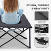 Double Camping Folding Cot Outdoor Portable Sleeping Bed, Black Outsunny