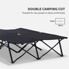 Double Camping Folding Sleeping Bed/Cot - Black OLPRO Extra