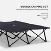 Double Camping Folding Sleeping Bed/Cot - Black OLPRO Extra