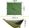 Portable Hammock with Canopy & Bug Net - Ideal for Camping swallowtail