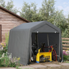 Storage Tent 2.8x2.4x2.4m - Dark Grey Outsunny