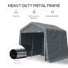 Storage Tent 2.8x2.4x2.4m - Dark Grey Outsunny