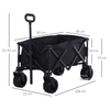 Outdoor Pull Along Trolley - Black Outsunny