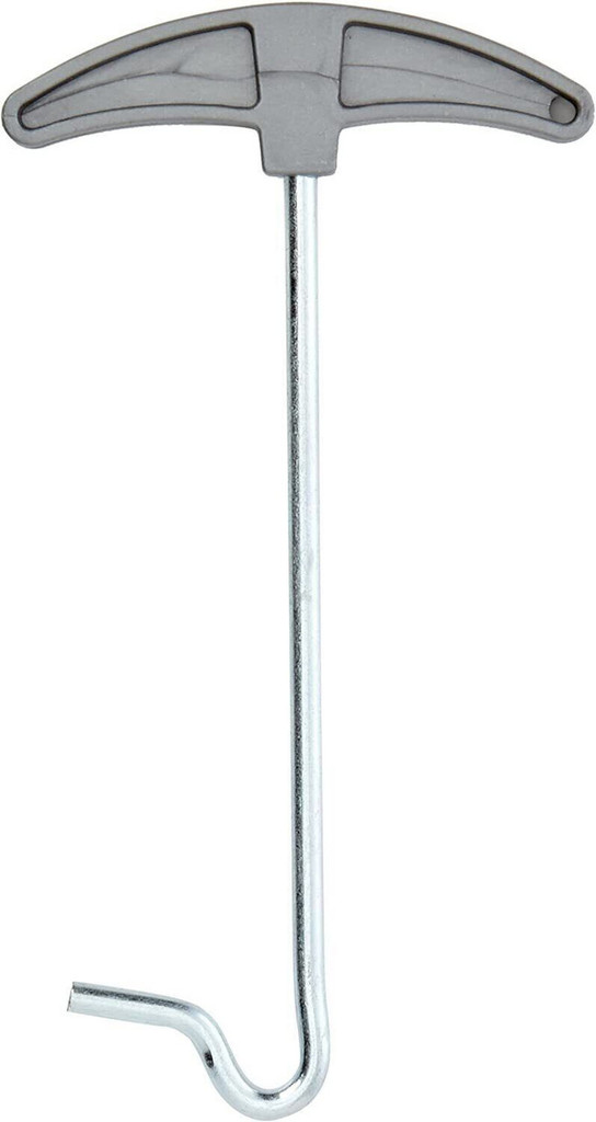 The OLPRO Plastic Handle Peg Puller pictured on white background.