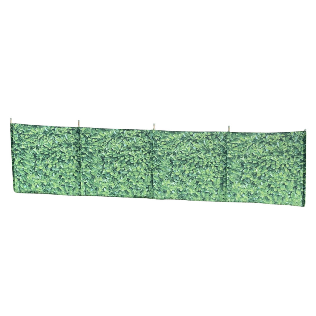 Laurel Hedge Folding Wooden windbreak 5 pole