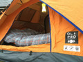 The Hush Pattern Single Sleeping Bag being used within a tent.