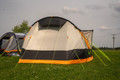 The Wichenford 8.0 poled tent photographed from the end (outside)