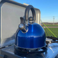 2 Litre Stainless Steel Whistling Kettle (Blue) OLPRO