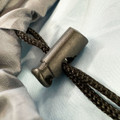 An image of the drawstring closing on the hood of the Stafford 2-3 season insulated sleeping bag.