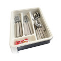 Extendable Drawer Organiser OLPRO - showing cutlery
